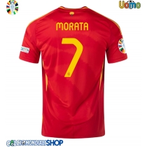 Maglie da calcio Spagna Alvaro Morata #7 Prima Maglia Europei 2024 Manica Corta